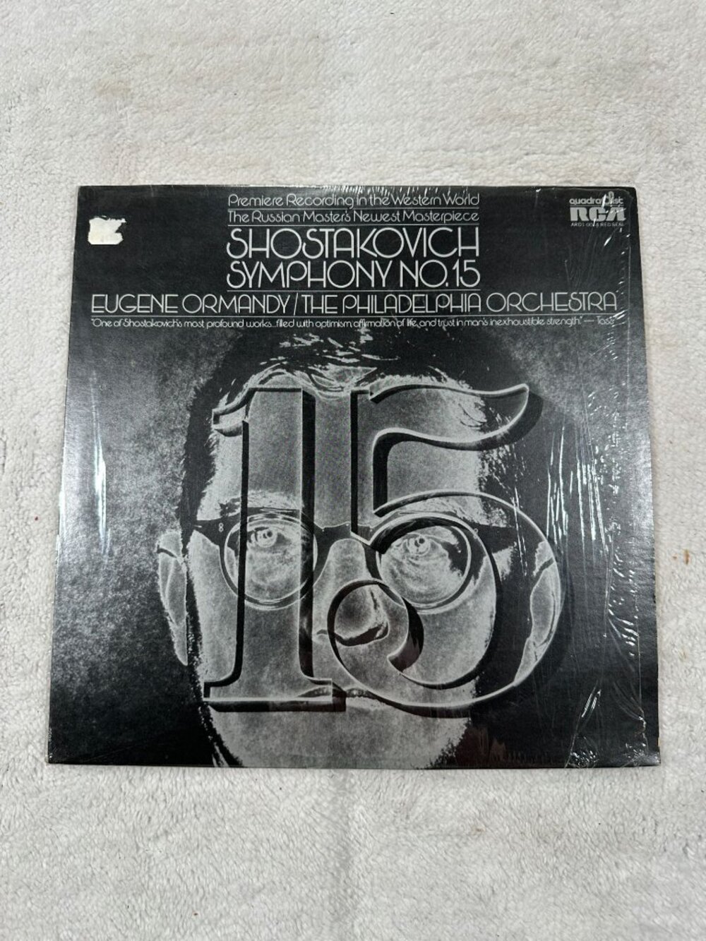 Shostakovich Symphony No 15 Eugene Ormandy 1972 LP RCA QuadraDisc Classical